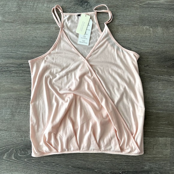 *NWT* Womens Deep V Neck Wrap Spaghetti Strap Tank Top - Picture 4 of 9